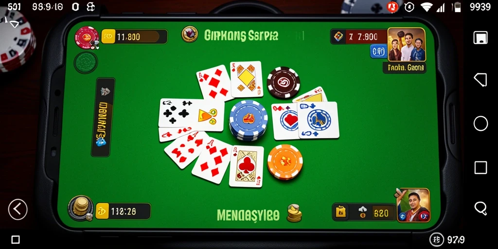 Screenshot gameplay seru Gaple di 9939.