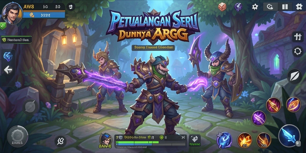Tangkapan layar AW8 menampilkan pertarungan epik antar karakter dalam dunia ARPG.