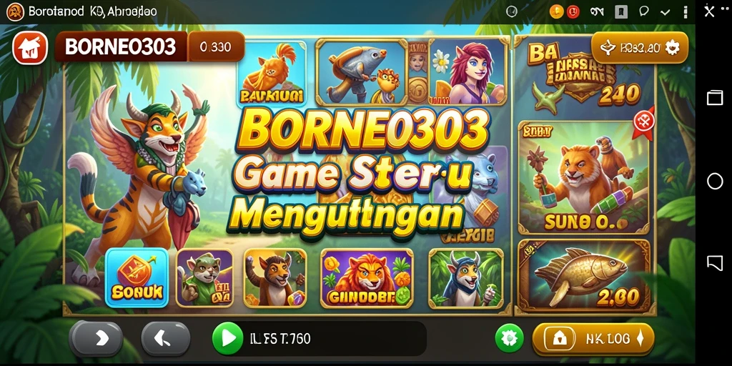 Tangkap momen seru di gameplay Slot BORNEO303.