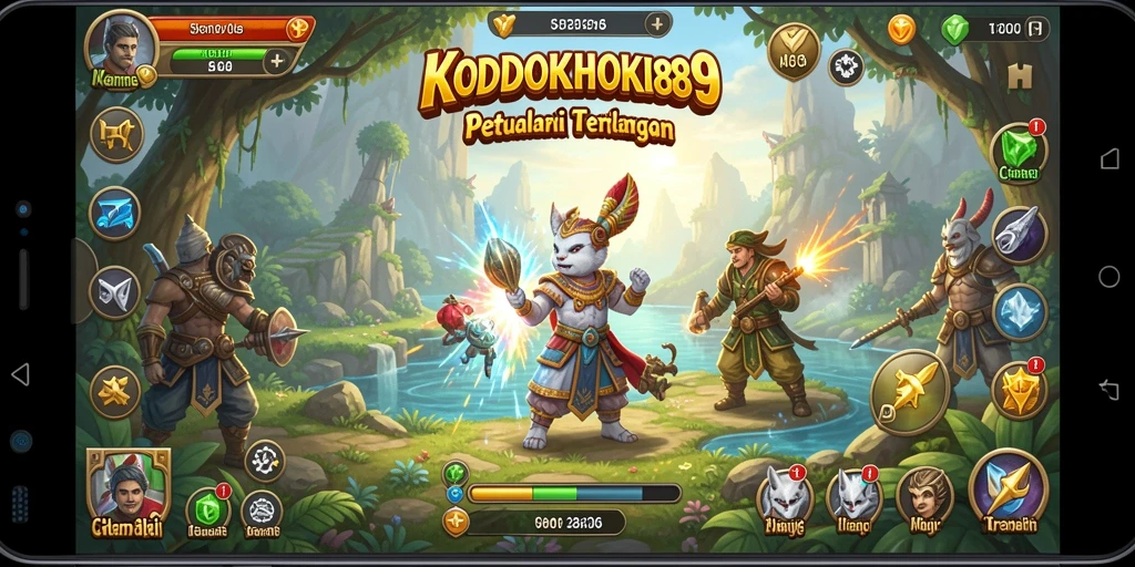 Tampilan gameplay menarik dari KODOKHOKI889 yang penuh aksi.