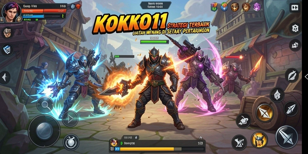 Tampilan gameplay KOKO11 dengan strategi yang menegangkan dan unit yang beragam.