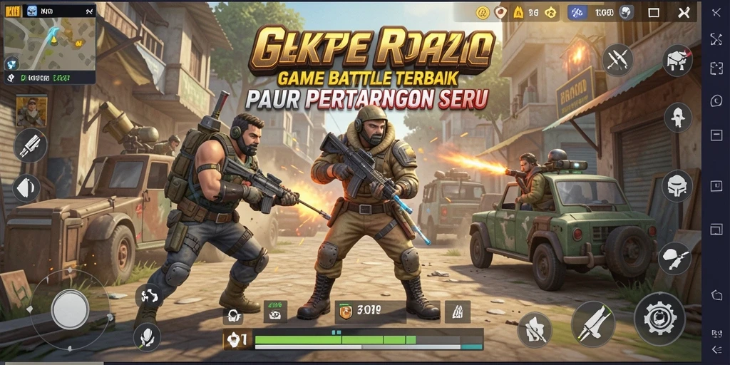 Tangkapan layar KPK100 yang menampilkan gameplay seru dalam aksi Battle Royale.