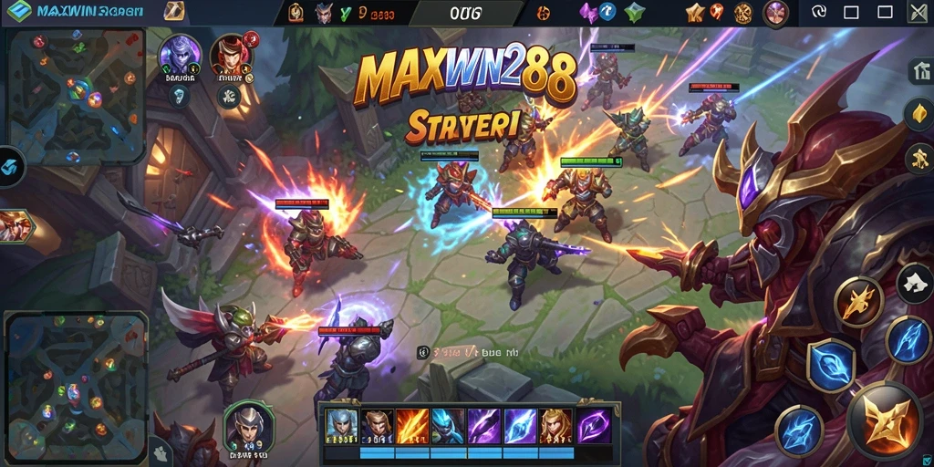 Gameplay intens dalam pertempuran MOBA