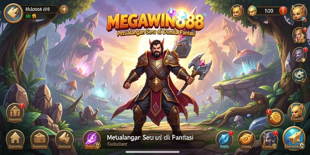 Gameplay seru di dunia petualangan MEGAWIN888.