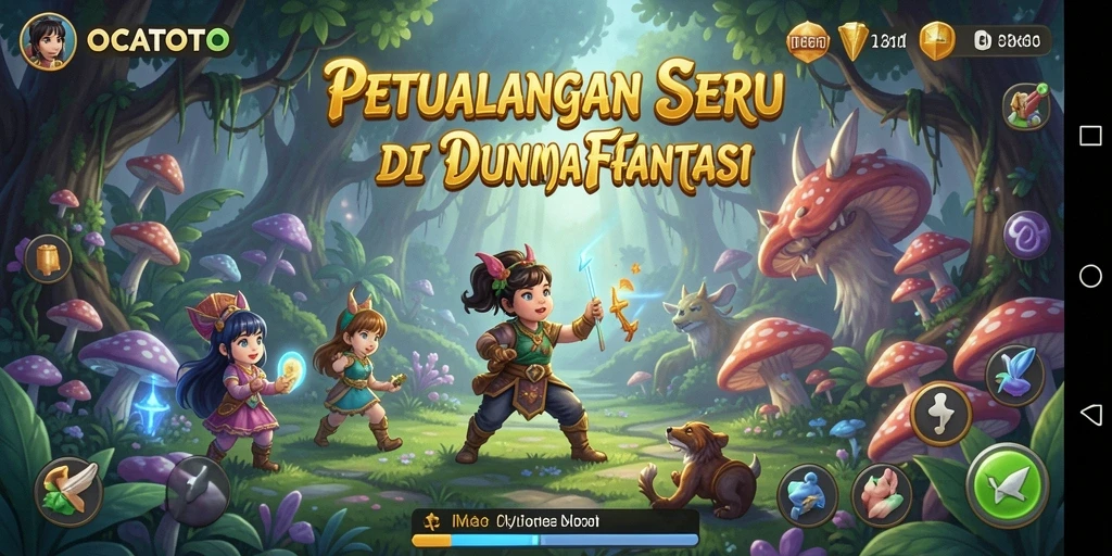 Screenshot OCATOTO menampilkan gameplay petualangan yang menakjubkan.