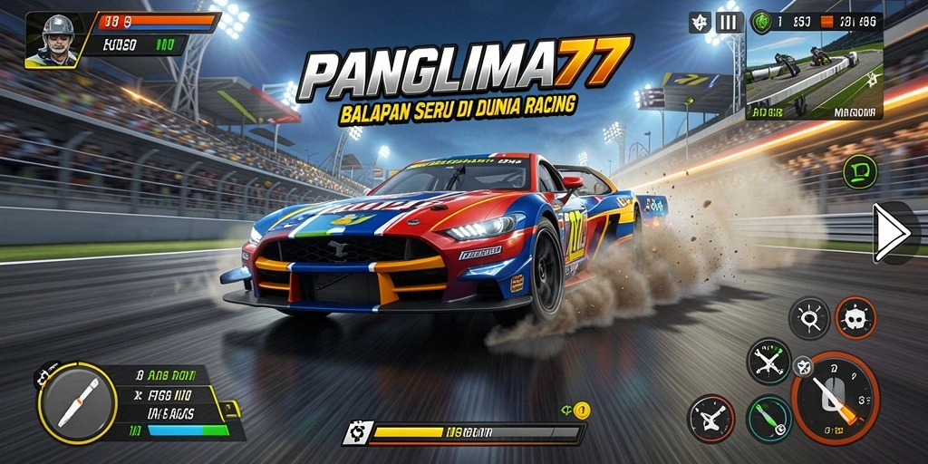 Tampilan gameplay yang dinamis dan menegangkan dari PANGLIMA77.