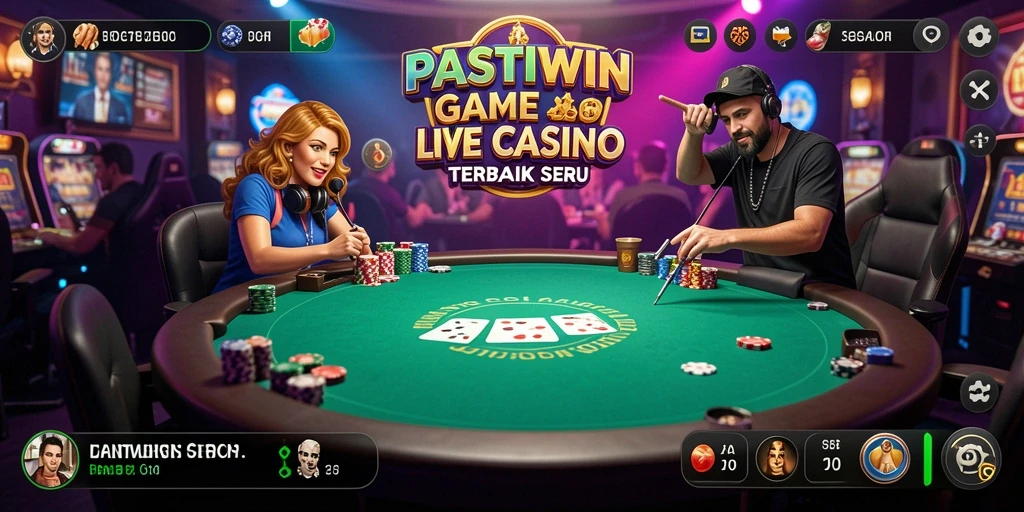 Tampilan permainan live casino di PASTIWIN yang mendebarkan.