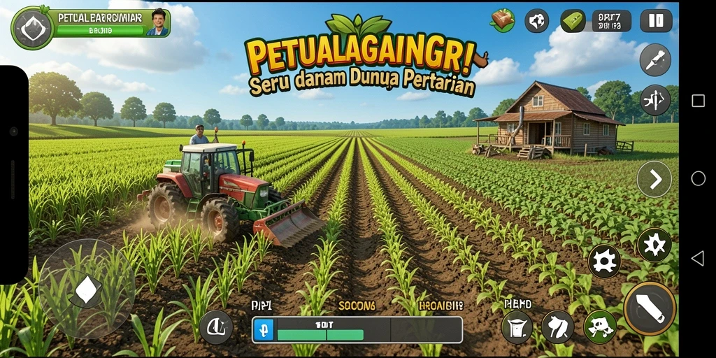 Gameplay seru dengan berbagai aktivitas pertanian menarik.