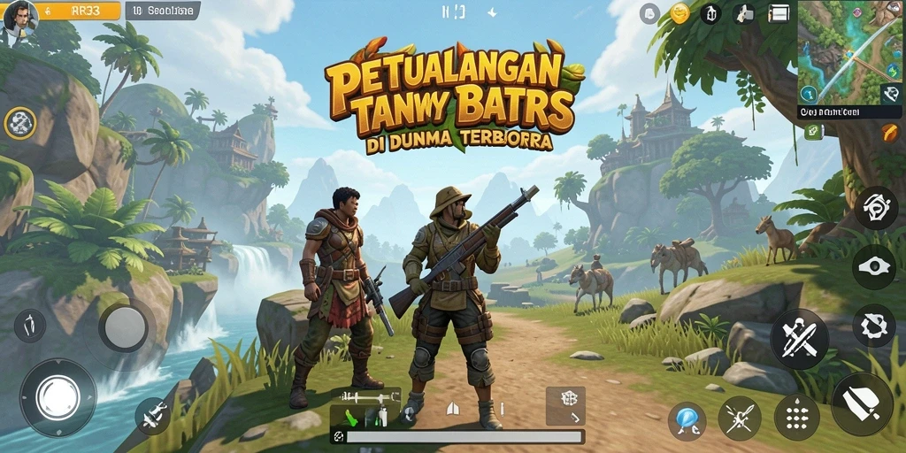 Tangkapan layar dari gameplay <strong>RR33</strong> di dunia terbuka yang luas.