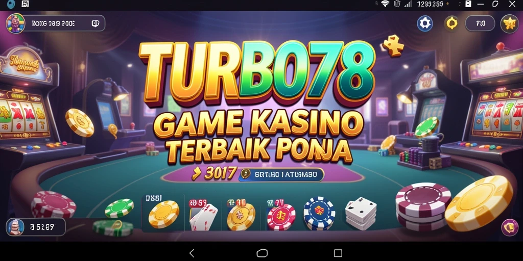 Tampilan menarik dari gameplay TURBO78 di aplikasi Kasino.